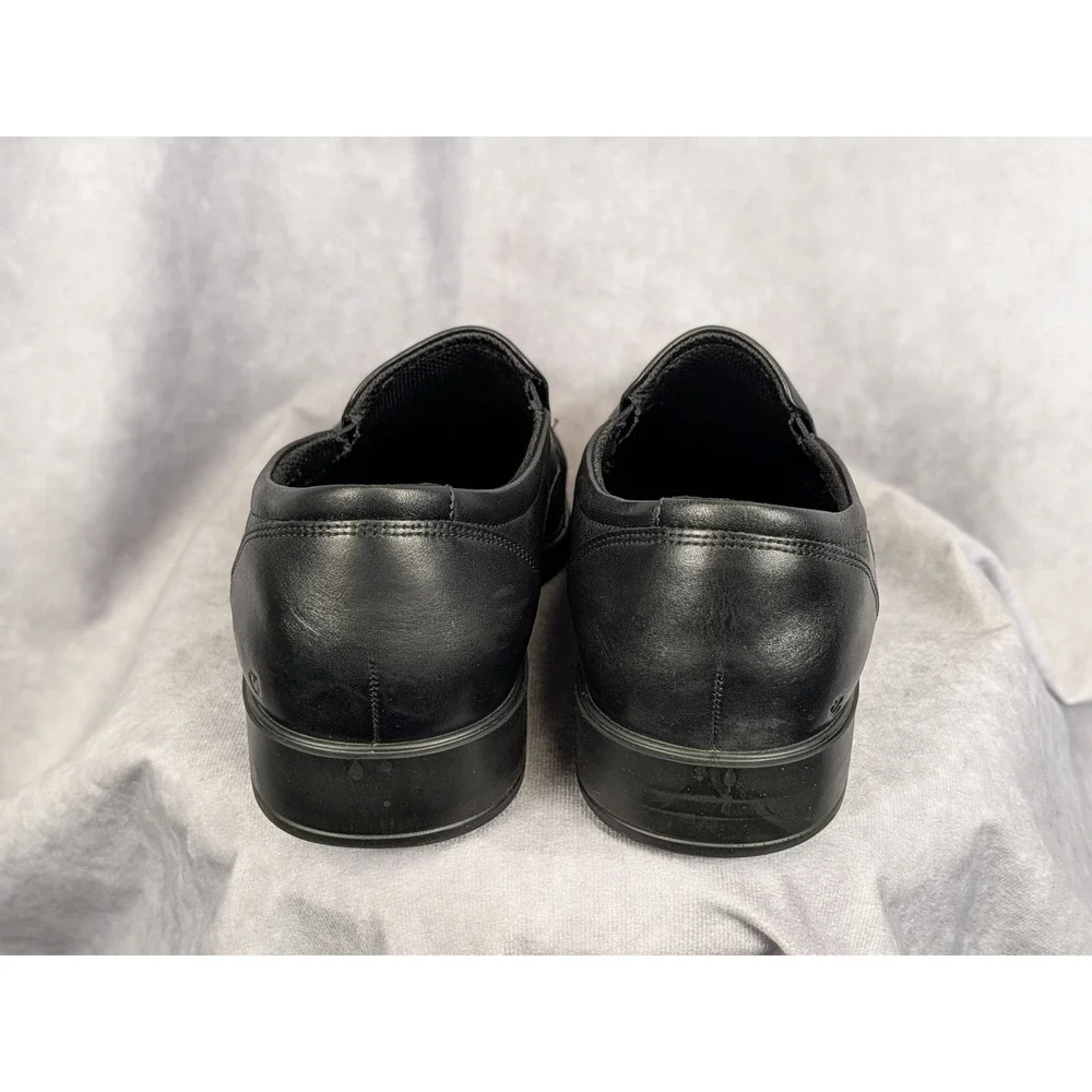 ECCO Helsinki 2.0 Mens Black Leather Slip On Loafers Square Toe 523304 EU 46